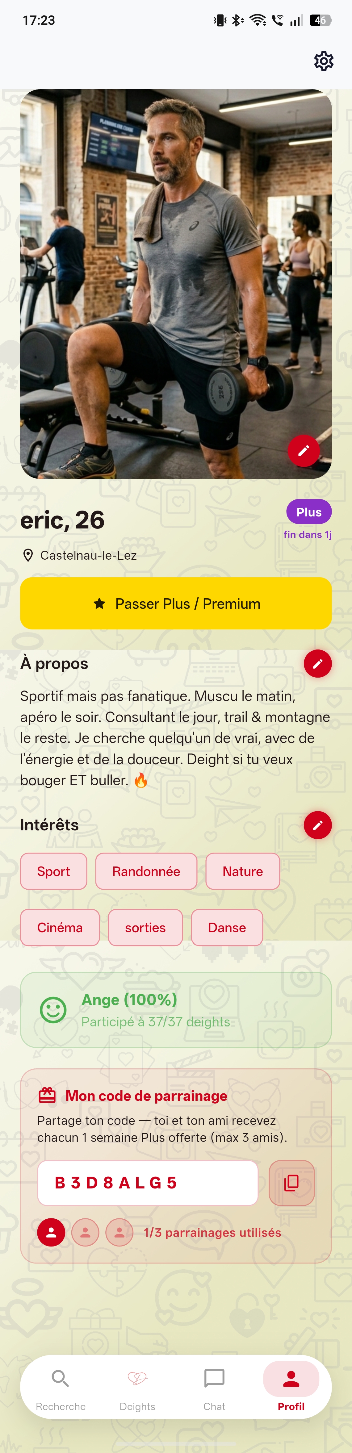 Mon profil